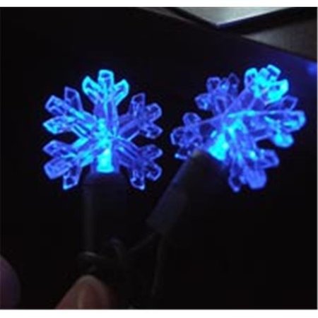 FOREVER BRIGHT Kellogg Plastics 52411 1.25 in. Holiday & Christmas Indoor & Outdoor LED- Blue - Snowflake 52411